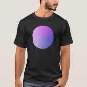 Purple Gradient Circle Vignette Abstract Design T-shirt (Voorkant)