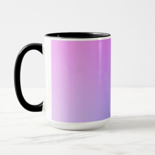 Purple Gradient Vignette Abstract Design Mok (Links)