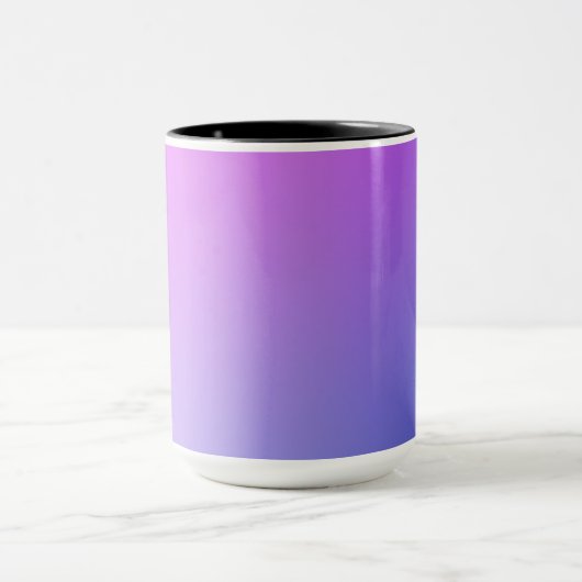 Purple Gradient Vignette Abstract Design Mok (Midden)