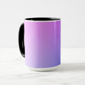 Purple Gradient Vignette Abstract Design Mok (Voorkant links)