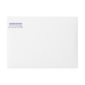 Purple Gras Casquette Envelopper le Étiquette (Devant)