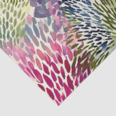 Purple, green abstract watercolor tissuepapier (Detail)