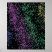 Purple-green cosmic gradient, dark shadows. poster (Voorkant)