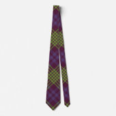 Purple Green Elegant Tartan Plaid Hommes Cravates (Devant)