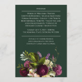 Purple Green Funeral Memorial Programme (Dos)