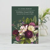 Purple Green Funeral Memorial Programme (Debout devant)