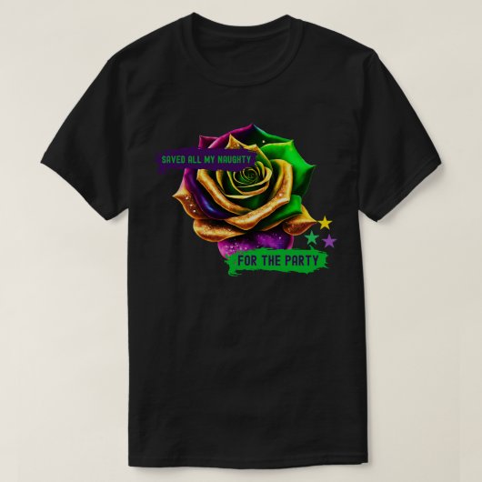Purple Green Gold Parade Rose TShirt (Design devant)