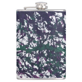 Purple, Green, Pink, Marble Artwork Heupfles