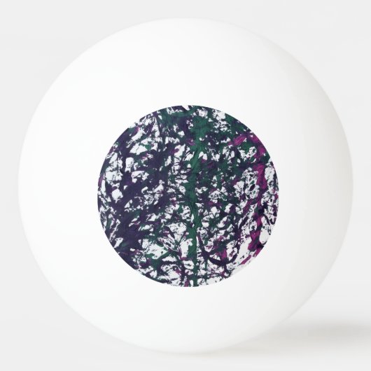 Purple, Green, Pink, Marble Artwork Pingpongballen (Voorkant)