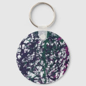 Purple, Green, Pink, Marble Artwork Sleutelhanger (Achterkant)