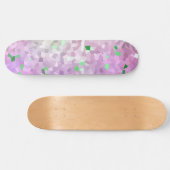Purple Green Sparkl Espace parler skateboard (Horz)