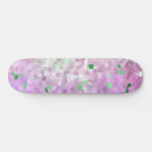 Purple Green Sparkl Espace parler skateboard (Horz)