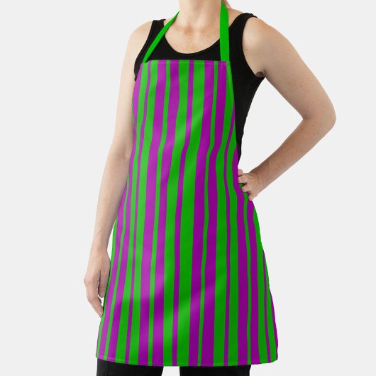Purple Green Stylish Stripes Pattern Design  Schort