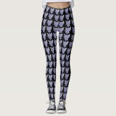Purple Guardian Angel Art Custom Leggings (Devant)