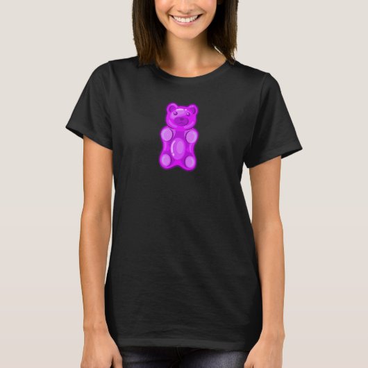 Purple Gummy Bear Candy T-shirt (Voorkant)
