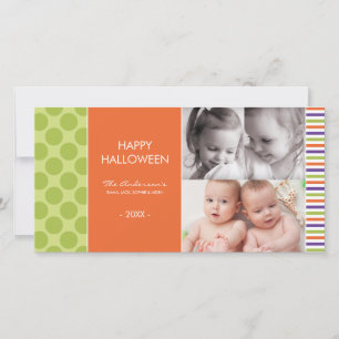 PURPLE HALLOWEEN HALLOWEEN CARTE PHOTO