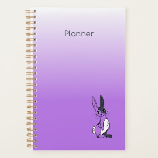 Purple Harlequin Bunny Agenda (Voorkant)