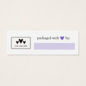 Purple Heart Emballé Avec Amour Ajouter Logo (Devant)