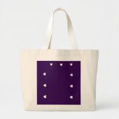 Purple Heart Tote Bag – Minimal Aesthetic Reusable (Devant)