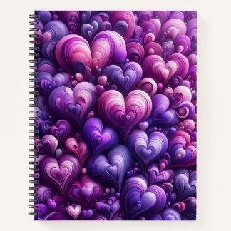 Purple Hearts Deluxe Notitieboek