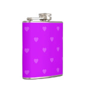 Purple hearts pattern heupfles (Rechts)