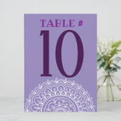 PURPLE HEMSA MAIN DE DIEU Bat mitzvah Carte de fêt (Debout devant)