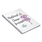 Purple Highland Dancer Spiral Carnet photo (Côté Droit)