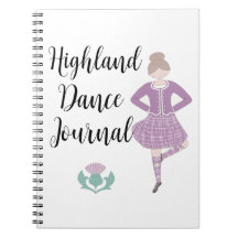 Purple Highland Dancer Spiral Carnet photo