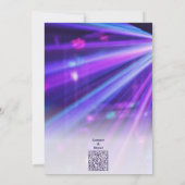 Purple Hip-Hop Dance 12ème anniversaire Invitation (Dos)