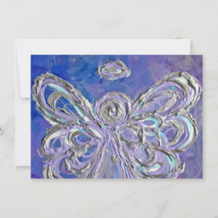 Purple Holiday Angel Invitations personnalisés ou 