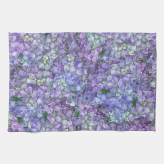 Purple hydrangea flowers theedoek