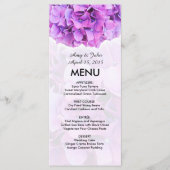 Purple hydrangea menu mariage hydrangea4 (Devant)