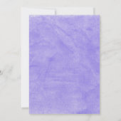 Purple Hydrangeas 70e anniversaire Invitations (Dos)