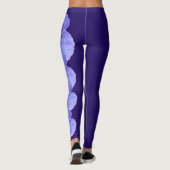 Purple Illinois State Flower Blue Violet Leggings (Dos)