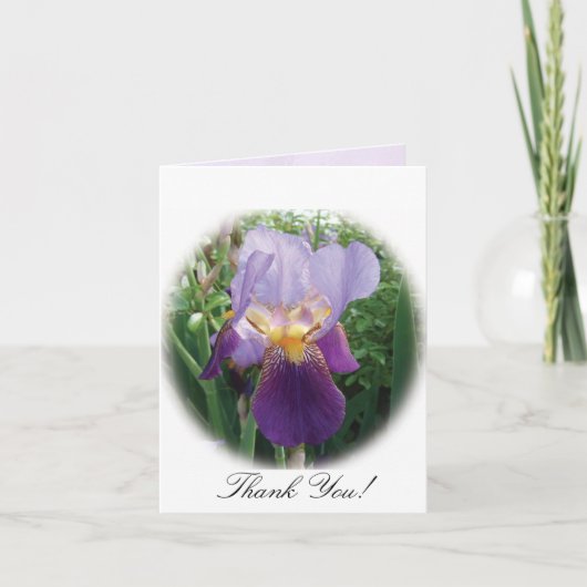 Purple Iris Merci note (Devant)