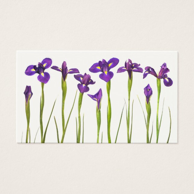 Purple Irises - Iris Flower Customisé Modèle (Devant)