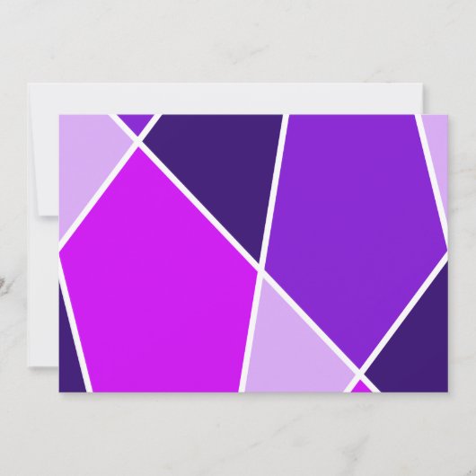 Purple JanaiCreates Color Collection Invitation (Devant)