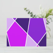 Purple JanaiCreates Color Collection Invitation (Debout devant)