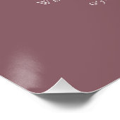 Purple La Nuit Avant La Répétition Dîner Poster (Coin)