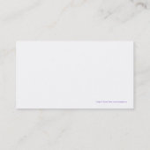 Purple Laces - Carte de visite (Dos)