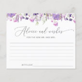 Purple lavande carte de conseil et de voeux (Devant)