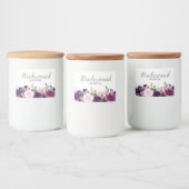 Purple Lavender Floral Boho mariage étiquette de b (Bouteilles)