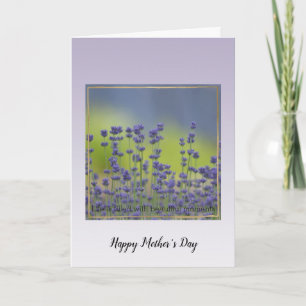 Purple Lavender Flowers Belle Moments Carte