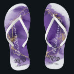 Purple Lavender Gold Bridesmaid Favoriser Monogram<br><div class="desc">Vous aimerez ce cadre aquarelle couleur or violet et lavande avec des textures de parties scintillant or. Idéal pour vos salles mariages !</div>