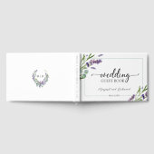 Purple Lavender Rustic Floral Mariage Livre d'invi (Complet)