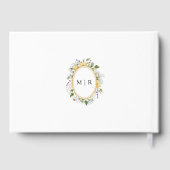 Purple Lavender Rustic Floral Mariage Livre d'invi (Verso)