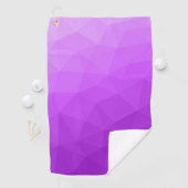 Purple laveneder gradient geometric mesh pattern golfhanddoek (Insitu)