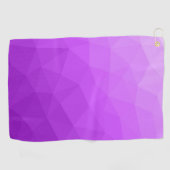Purple laveneder gradient geometric mesh pattern golfhanddoek (Horizontaal)