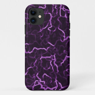 Purple Lightning iPhone 5/5S, à peine là Coque