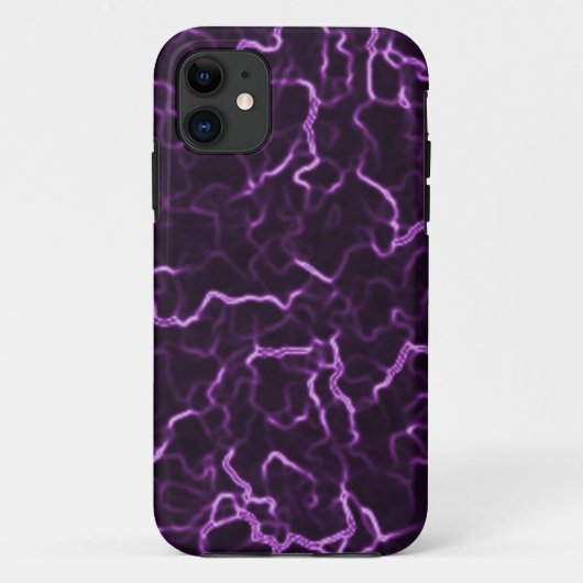 Purple Lightning iPhone 5/5S, à peine là Coque (Dos)
